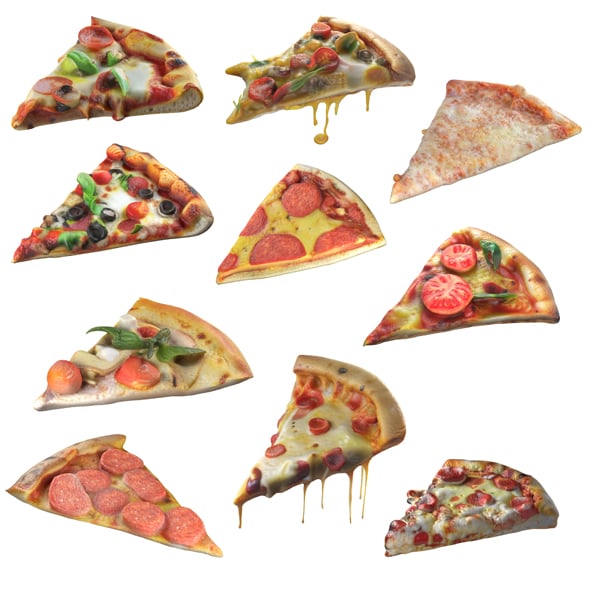 Pizza Slice Collection - 3DOcean Item for Sale