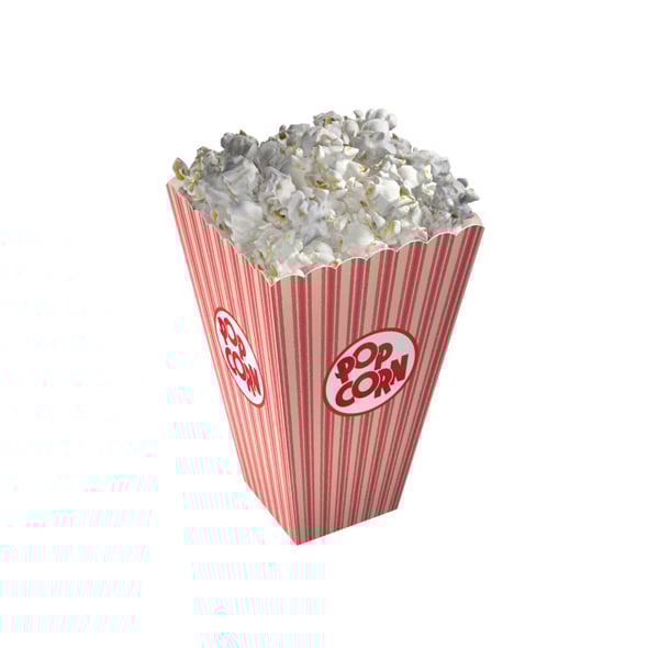 Popcorn Box 1 - 3DOcean Item for Sale