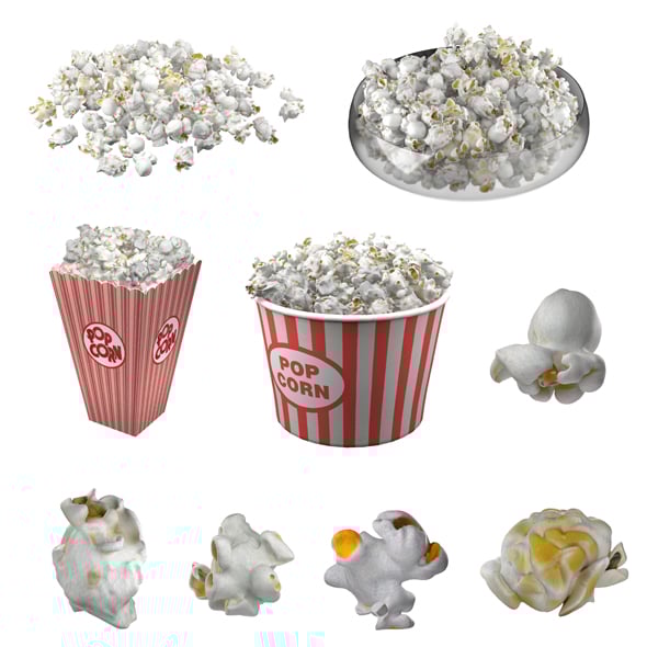 Popcorn Collection - 3DOcean Item for Sale