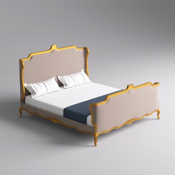 Classic Bed 001 - 3DOcean Item for Sale