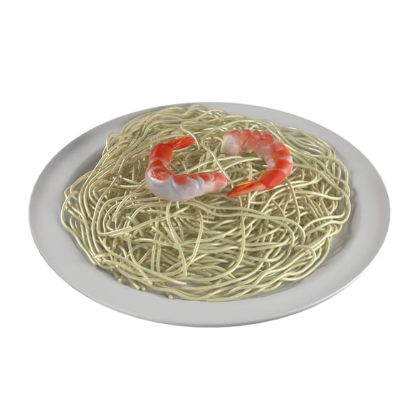 Shrimp Noodles - 3DOcean Item for Sale