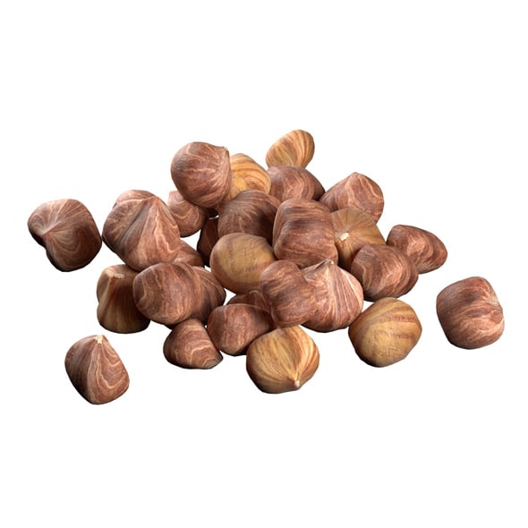 Hazelnut Kernel Pile - 3DOcean Item for Sale