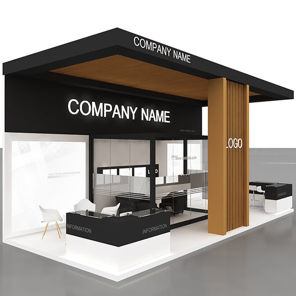 3D Exhibition Stand - 3DOcean Item for Sale
