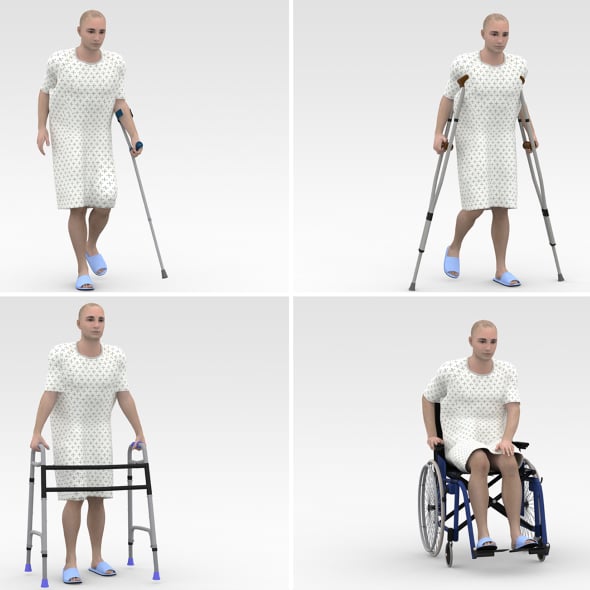 Patients Model Collections - 3DOcean Item for Sale