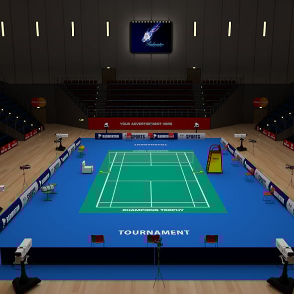 Badminton Stadium - 3DOcean Item for Sale