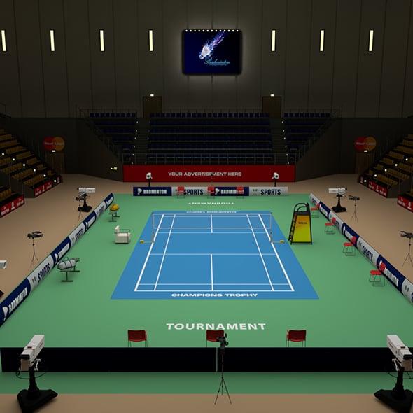 Badminton Stadium - 3DOcean Item for Sale