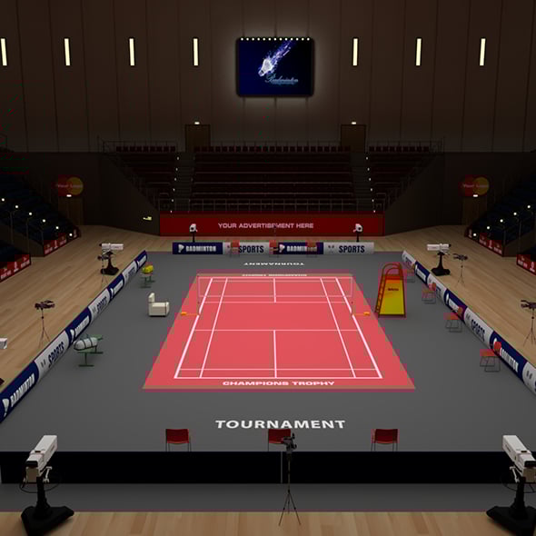 Badminton Stadium - 3DOcean Item for Sale