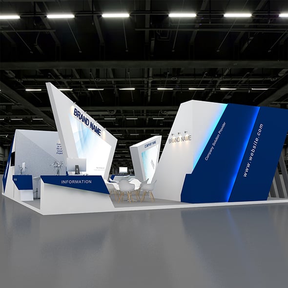 3D Model Exhibition Booth - 3DOcean Item for Sale