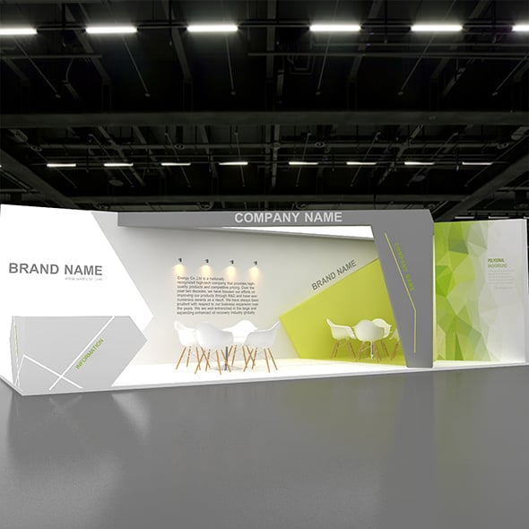 3d Booth - 3DOcean Item for Sale