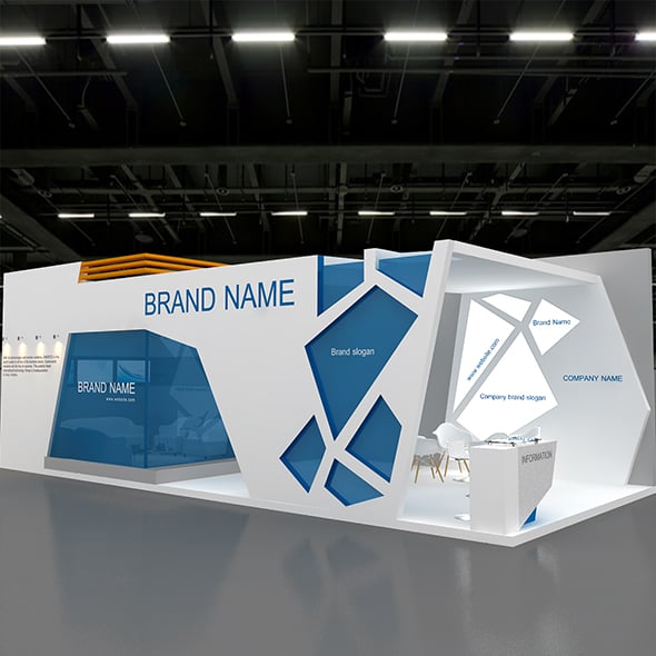 Booth 3D - 3DOcean Item for Sale