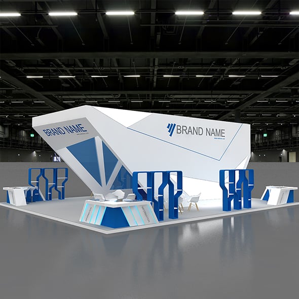 3d Booth Model Exhibition - 3DOcean Item for Sale