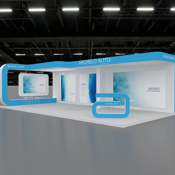 3D Booth Design - 3DOcean Item for Sale