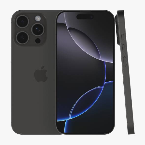Apple iPhone 16 Pro Black Titanium - 3DOcean Item for Sale