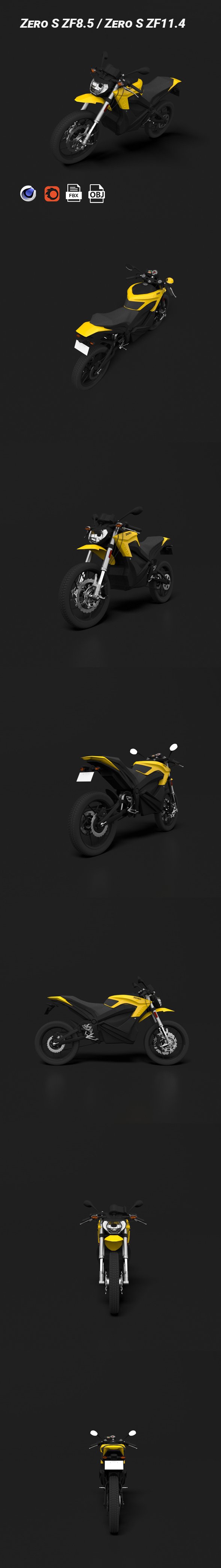 Motorcycle Zero S ZF 8.5 / Zeros ZF 11.4 - 3DOcean Item for Sale