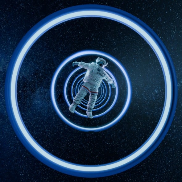 Astronaut Spinning in Space Animation - 3DOcean Item for Sale