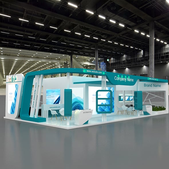 3d Booth - 3DOcean Item for Sale