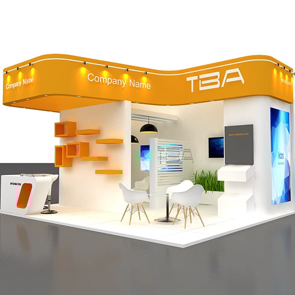 3d Booth - 3DOcean Item for Sale