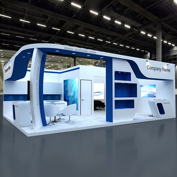 3D Booth Design - 3DOcean Item for Sale