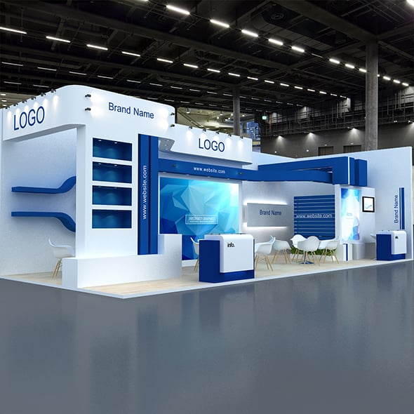 3D Booth Design - 3DOcean Item for Sale