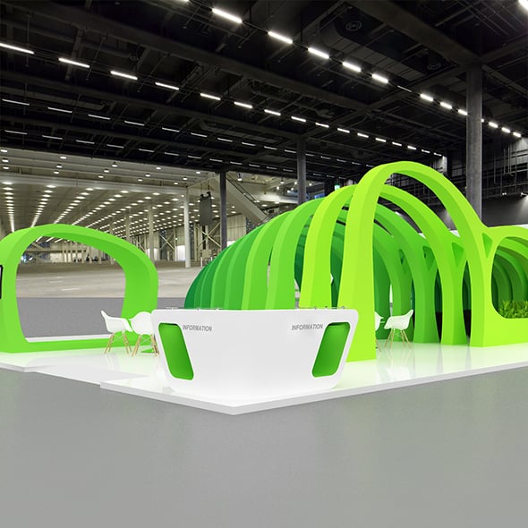 3D Booth Design - 3DOcean Item for Sale