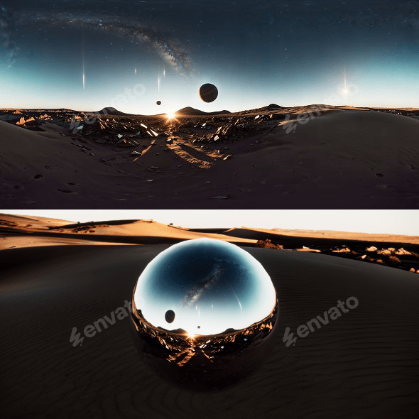 8K HDR Fragmented Planetary Remnants Background - 3DOcean Item for Sale
