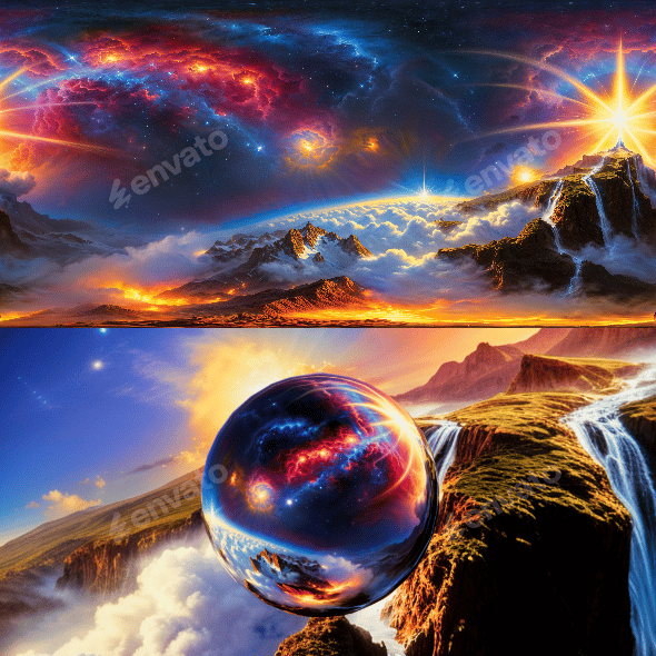 8K HDR Colossal Star Erupting in Dazzling Supernova Background - 3DOcean Item for Sale