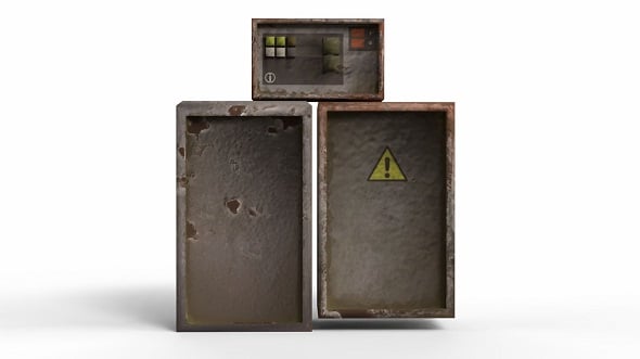 Electric Boxes - 3DOcean Item for Sale