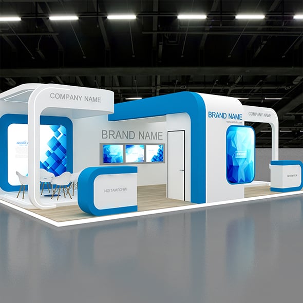 3d Booth - 3DOcean Item for Sale