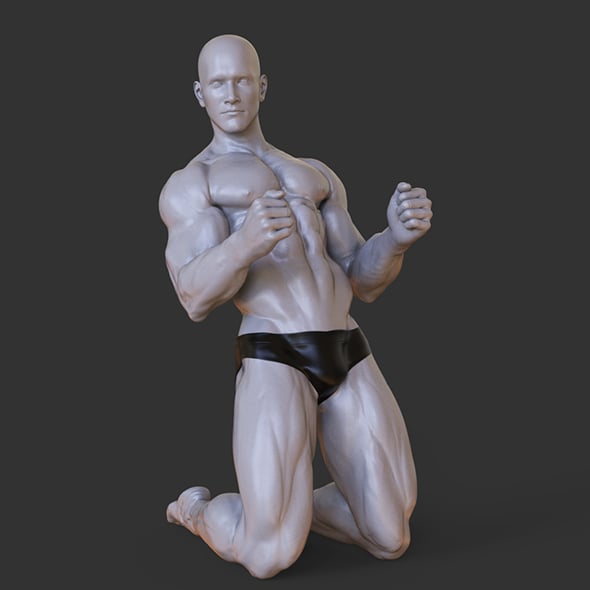 Bodybuilder Pose - 3DOcean Item for Sale