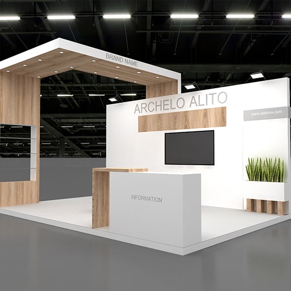 3D Exhibition Booth - 3DOcean Item for Sale