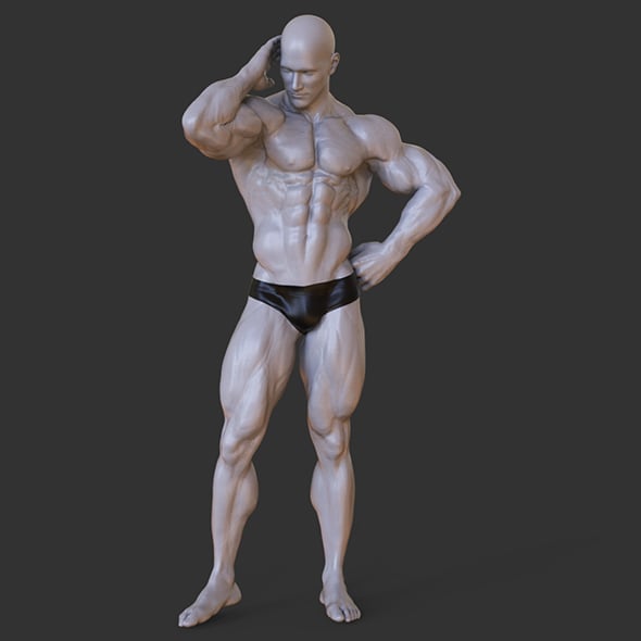 Bodybuilder Pose - 3DOcean Item for Sale