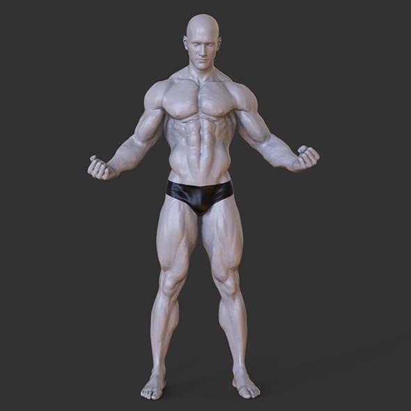 Bodybuilder Pose - 3DOcean Item for Sale