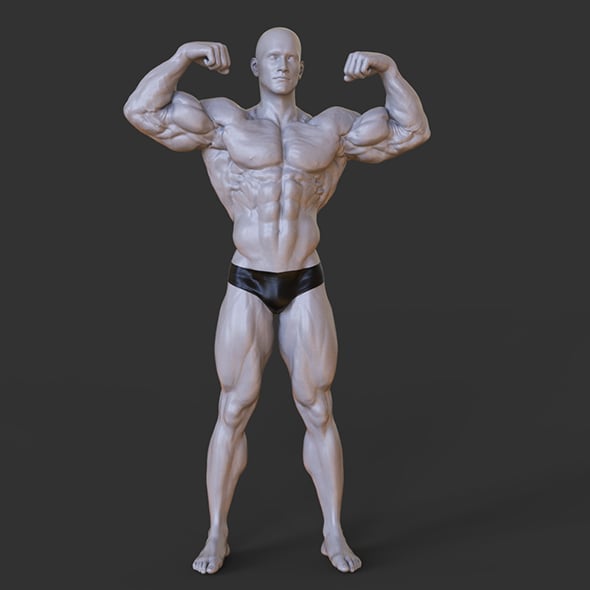 Bodybuilder Pose - 3DOcean Item for Sale