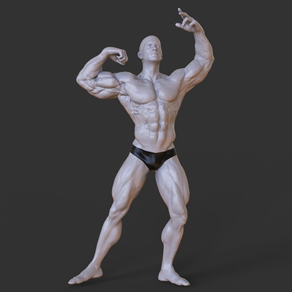 Bodybuilder Pose - 3DOcean Item for Sale