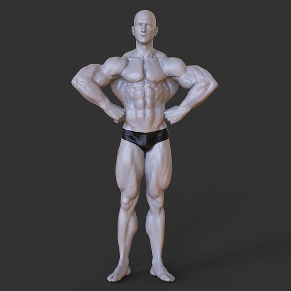 Bodybuilder Pose - 3DOcean Item for Sale