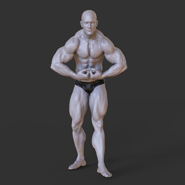 Bodybuilder Pose - 3DOcean Item for Sale