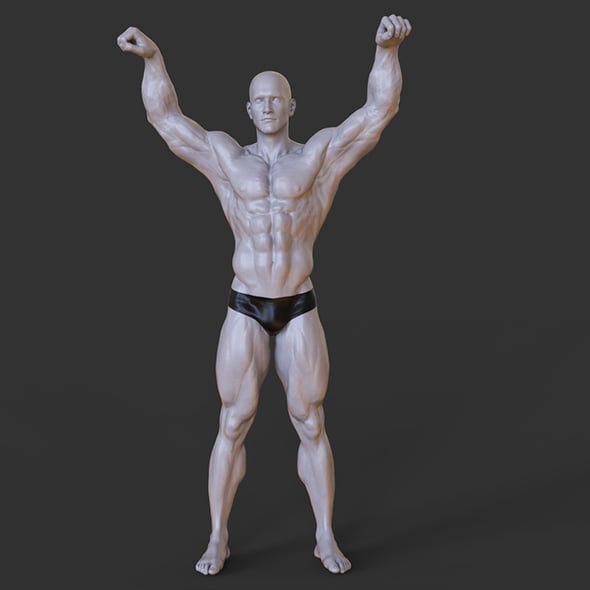 Bodybuilder Pose - 3DOcean Item for Sale