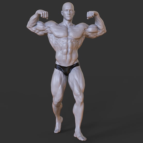 Bodybuilder Pose - 3DOcean Item for Sale