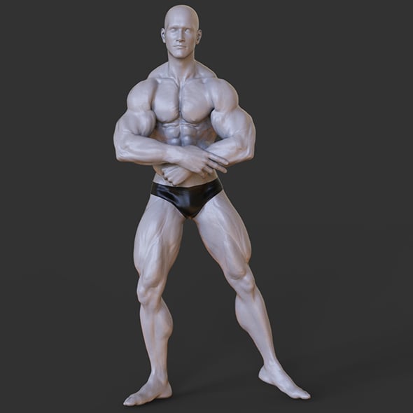 Bodybuilder Pose - 3DOcean Item for Sale