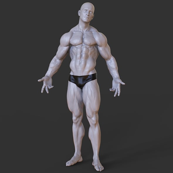 Bodybuilder Pose - 3DOcean Item for Sale