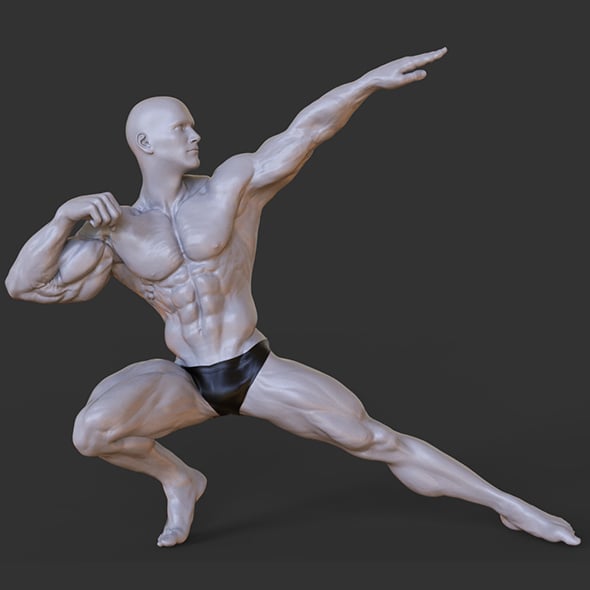 Bodybuilder Pose - 3DOcean Item for Sale