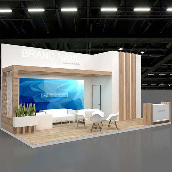 3D Stand Booth - 3DOcean Item for Sale