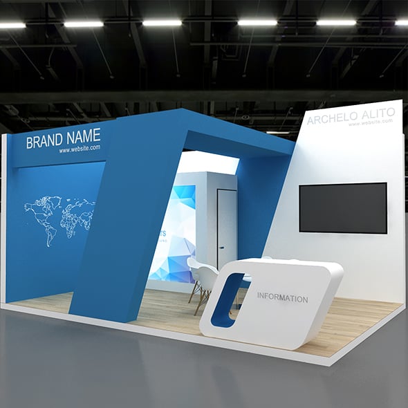 Exhibition Booth 3D - 3DOcean Item for Sale