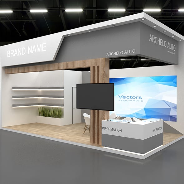 Exhibition Booth 3D - 3DOcean Item for Sale