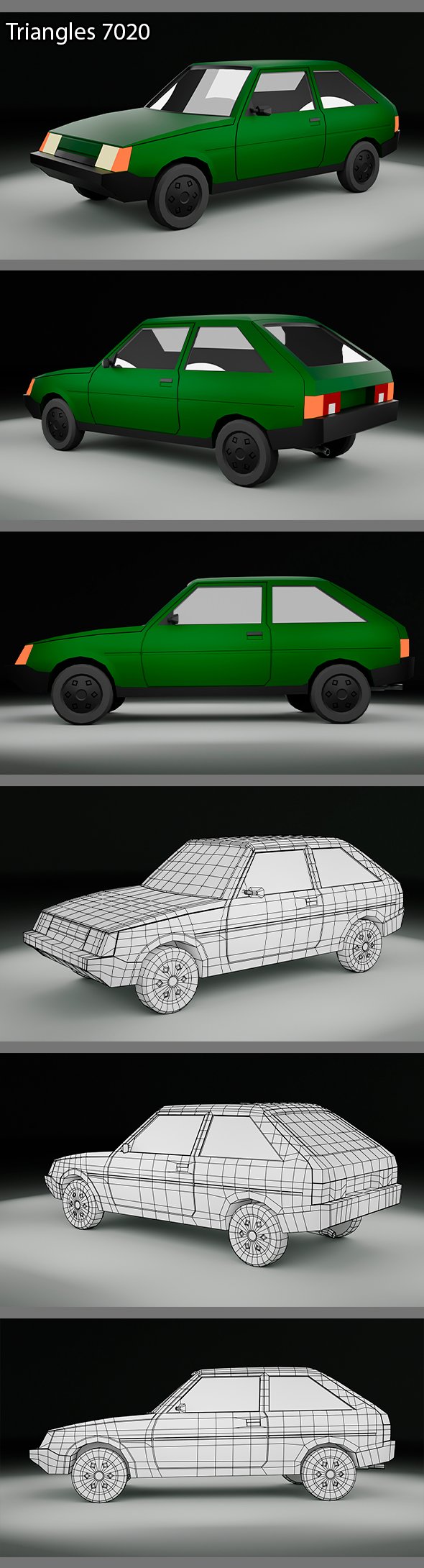 ZAZ 1102 Tavriya Low Poly - 3DOcean Item for Sale