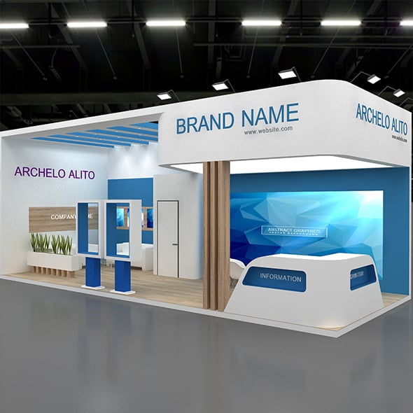 Exhibition Booth 3D - 3DOcean Item for Sale