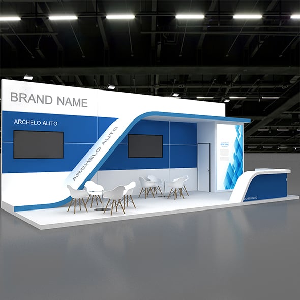 Exhibition 3d Booth - 3DOcean Item for Sale