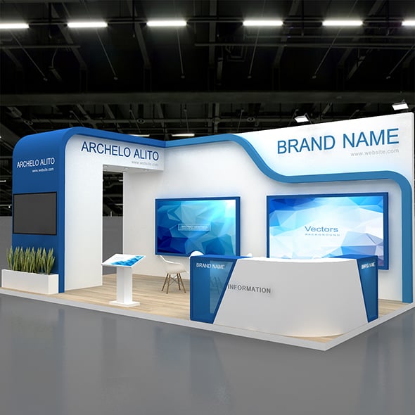3d Exhibition Stall - 3DOcean Item for Sale