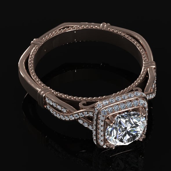 Diamond Ring Creative 003 - 3DOcean Item for Sale