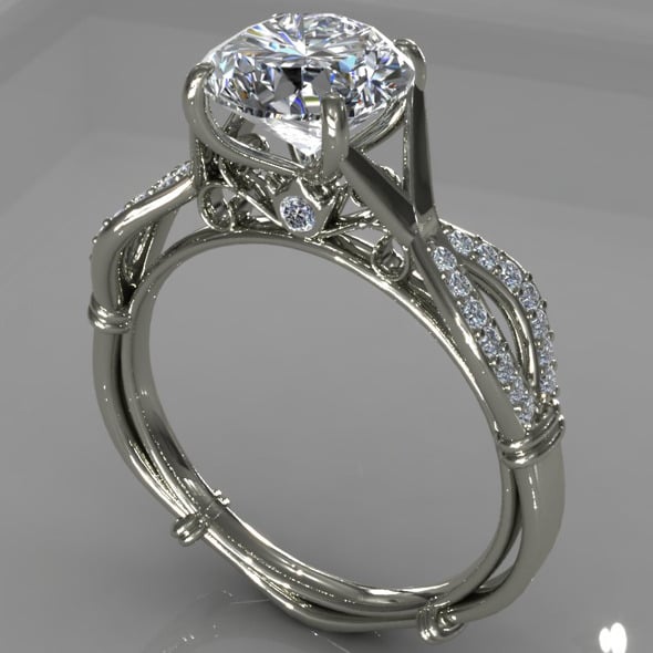 Diamond Ring Creative 008 - 3DOcean Item for Sale